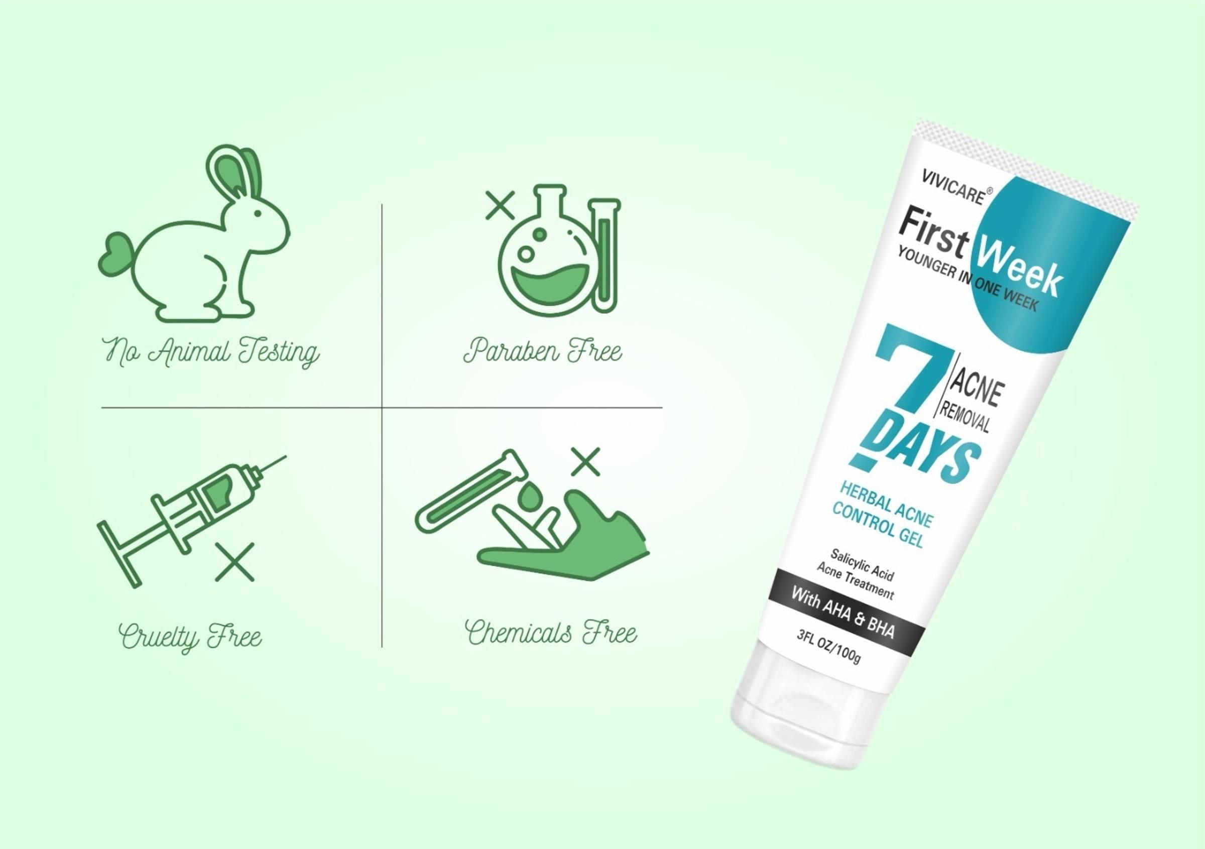 7 Days Herbal Acne Removal Gel - Acne Control Treatment with Salicylic Acid 100gm - View 4